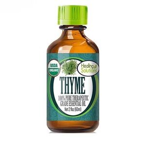 NEW Healing Solutions Organic Thyme Essential Oil 2oz Aromatherapy $38